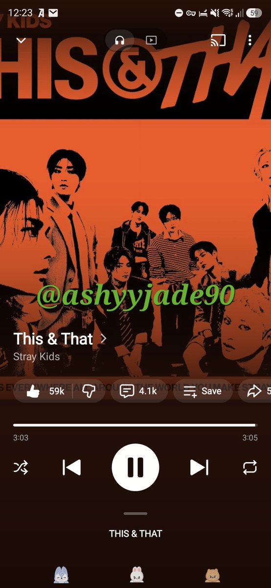 ashyyjade90's tweet photo. Last Hour!
YT Music 🔥🔥🔥
#StrayKids #스트레이키즈
#THIS_AND_THAT
#This_and_That_BurningTime https://t.co/fAGA2ZwkEY