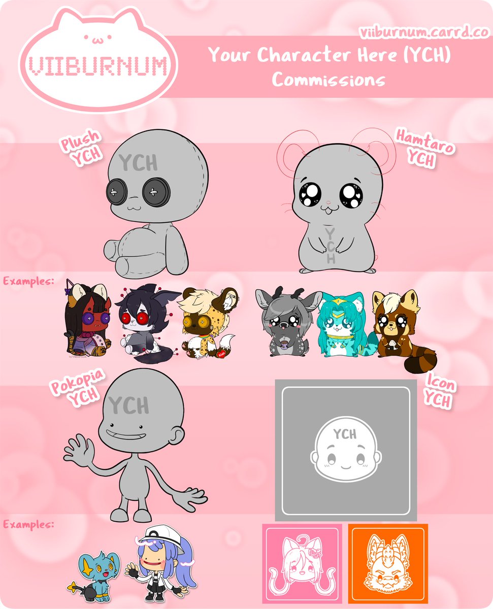 Viiburnum's tweet photo. 💕Commissions Open! 💕

🎨 Fully custom art + YCHs
⏰ Fast turnaround (within 1 week)
📫 Comment/DM for inquiries~

More info and TOS 🔗⬇️

#Commissions #YCH #DigitalArt #Chibi https://t.co/03WzH9ln7x