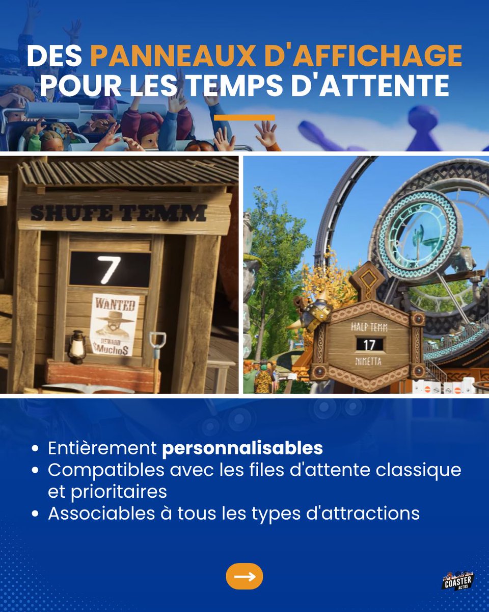 CoasterActus's tweet photo. 🎮  La mise à jour 11 gratuite de @planetcoaster 2 sera disponible le 19 août !

🎥 Et RDV le 12 août pour découvrir le prochain DLC... Cinéma https://t.co/t6pAbufSAL