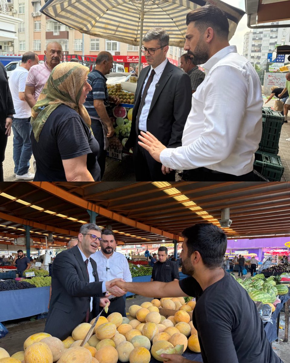 akincemal's tweet photo. 📍Çukurova / Semt Pazarı

“AK Parti teşkilatları olarak en büyük gücümüz, hemşehrilerimizle kurduğumuz gönül bağımızdır.”

İl Başkanımız Sn. Mustafa Özkan ile birlikte Mahfesığmaz Mahallemizde semt pazarında esnaflarımız ve hemşehrilerimizle bir araya geldik.

Samimi sohbetleri, güler yüzleri ve güzel temennileri için tüm hemşehrilerimize teşekkür ediyoruz. Biz, her zaman olduğu gibi sahada, milletimizin yanında olmaya devam edeceğiz. 

@omerrcelik @abuyukgumus @avmustafaozkan @KaramikSunay @abdullahdogru01 @farukaytek