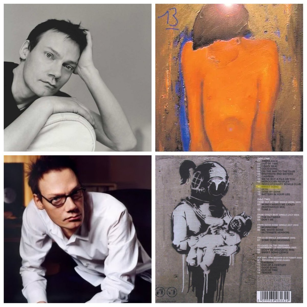 blurfanclub's tweet photo. The architect behind '13'. Remembering William Orbit, who passed away on July 23, 2026, at age 69. 

He was genuinely thrilled to receive a BFC badge, a humble moment from a true legend. 
Rest in power, William. 🖤💙 

#WilliamOrbit #Blur #13 #Producer https://t.co/8ylvPXX5GR