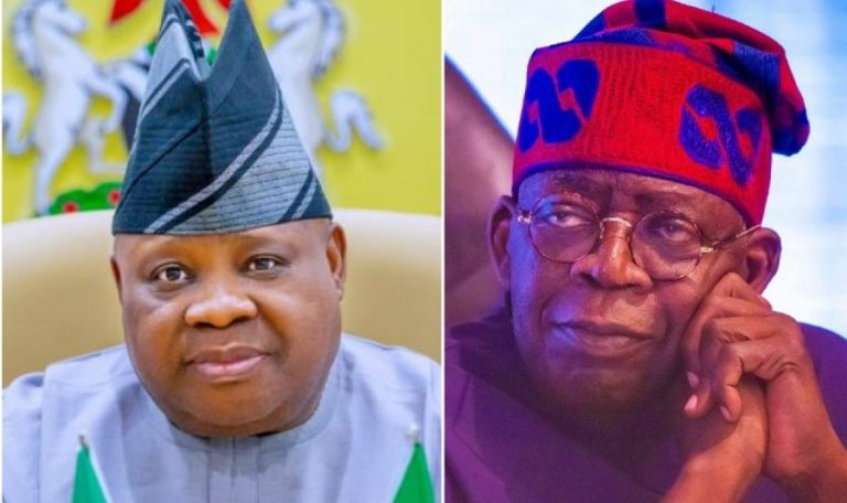 OgunTV's tweet photo. Tinubu calls Adeleke, confirms directive to lift freeze on Osun Govt account

President Bola Tinubu has informed Osun State Governor Ademola Adeleke that he has directed the Economic and Financial Crimes Commission (EFCC) to vacate the court order freezing the state ...read more https://t.co/HuXaz31Dre