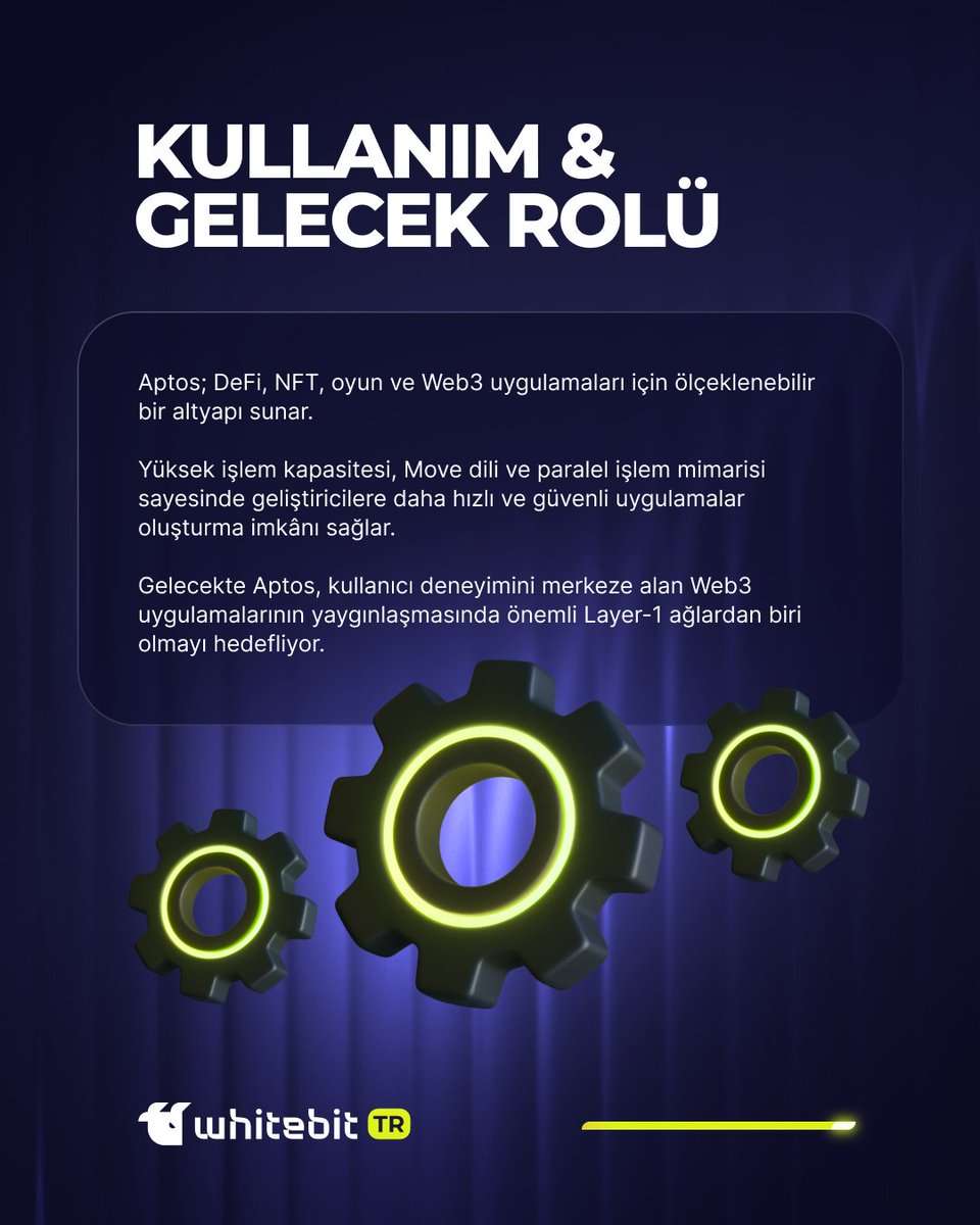 WhiteBIT_TR's tweet photo. Bugün günlerden: Aptos (APT) 💡

Web3 uygulamaları daha hızlı, güvenli ve ölçeklenebilir olabilir mi?
Aptos, bu soruya yeni nesil Layer-1 mimarisiyle cevap veriyor.

Move programlama dili, paralel işlem yapısı ve geliştirici odaklı altyapısıyla Aptos; DeFi’den NFT’ye, oyunlardan Web3 uygulamalarına kadar geniş bir ekosistem sunuyor.

WhiteBIT TR ile Aptos (APT)’u güvenle al-sat.
Web3’ün hızını sen keşfet.

📲 Hemen Katıl: https://t.co/eaSRx8nxKF
🌐 $APT / $USDT: https://t.co/BtI0oDqv4c