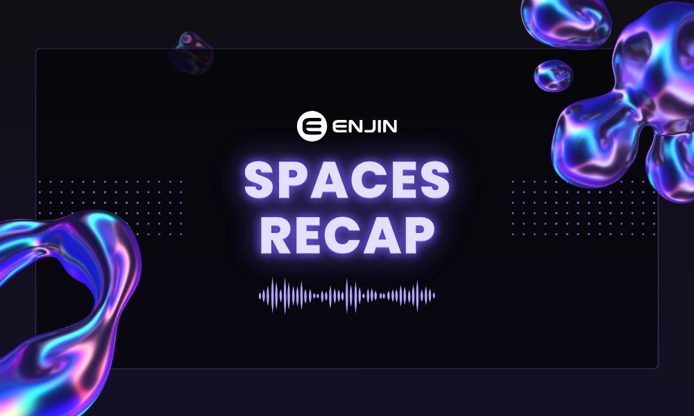 enjin's tweet photo. Enjin Weekly Space Recap 🧵

This week's topic was all about:

The State of Web3 Content Creation

Missed the discussion? Listen to the full recording here:
https://t.co/5l5jXe51ZS

Here's the recap 👇