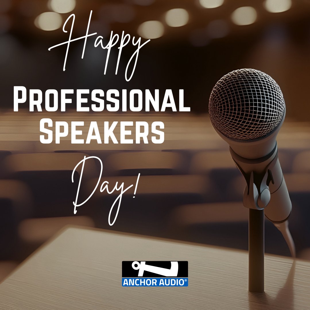 AnchorAudio's tweet photo. Happy Professional Speakers Day to everyone who educates, inspires, and leads from the front of the room. 🎤

We're proud to support your voice, wherever your audience may be.

#ProfessionalSpeakersDay #AnchorAudio #PortablePA #PublicSpeaking https://t.co/B1KvTQZ2CY