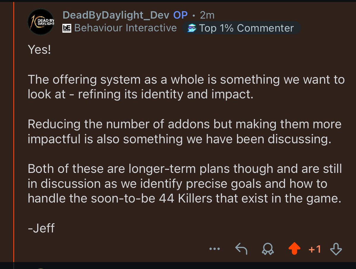 prion_tv's tweet photo. A long term plan is in place to reduce add on and offering bloat, with the goal of making individual add ons stronger - Per Jeff https://t.co/V7n6V7ljfl