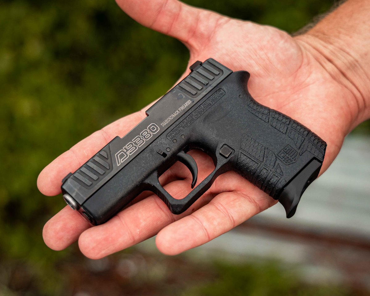 DBFirearms's tweet photo. It's the carry gun they won't see coming. DB380. Made in America. #DB380 #DiamondbackFirearms #AmericanMade https://t.co/JS6PZV5pBK