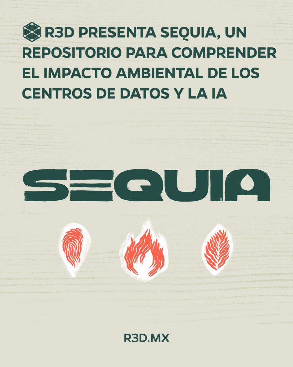 R3Dmx's tweet photo. Con el crecimiento acelerado de la IA, también crecen las preguntas sobre la infraestructura que la hace posible. 

SequIA reúne y sistematiza recursos periodísticos, académicos y multimedia para facilitar el acceso al conocimiento, fortalecer la investigación y contribuir a un debate informado.