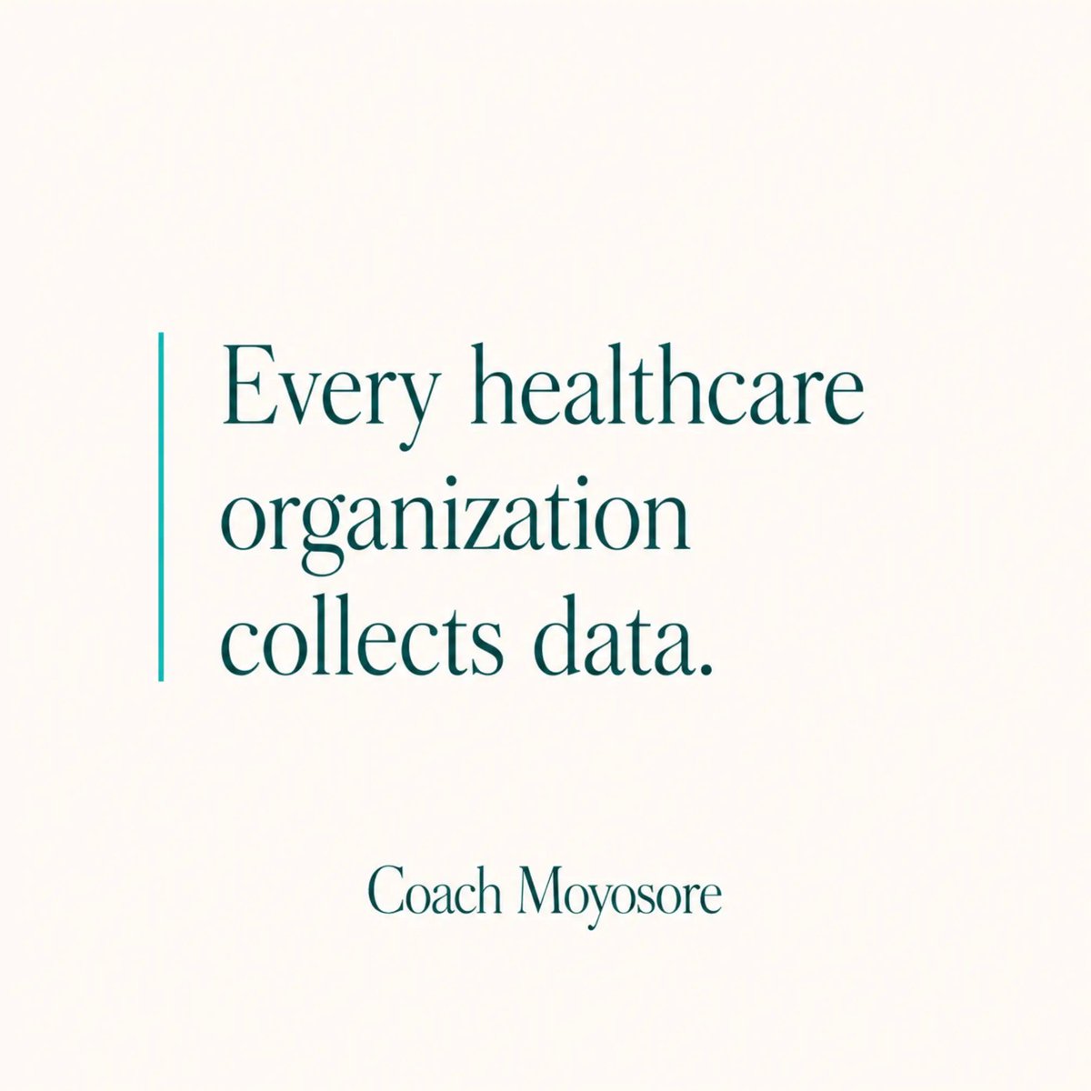 CoachMoyosore's tweet photo. Every healthcare organization collects data.

The greater challenge is deciding which information deserves attention and how it should inform action.

Healthcare executives make stronger decisions based on evidence, operational realities, frontline experience, and community needs https://t.co/98K7f3gYXR