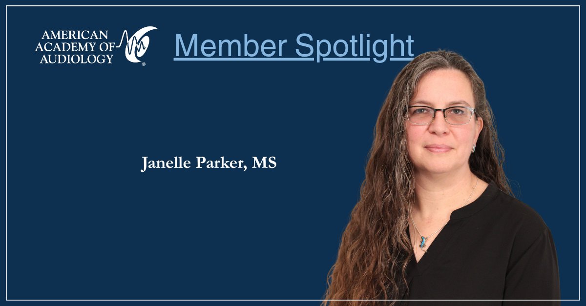 AcademyofAuD's tweet photo. Introducing the Academy's August Member Spotlight, Janelle Parker!

"There are a ton of resources and information available on the Academy website. Use the tools available created for our field by those in our field."

Read more: https://t.co/4aeKjO0E3T https://t.co/XO4x6j86CZ