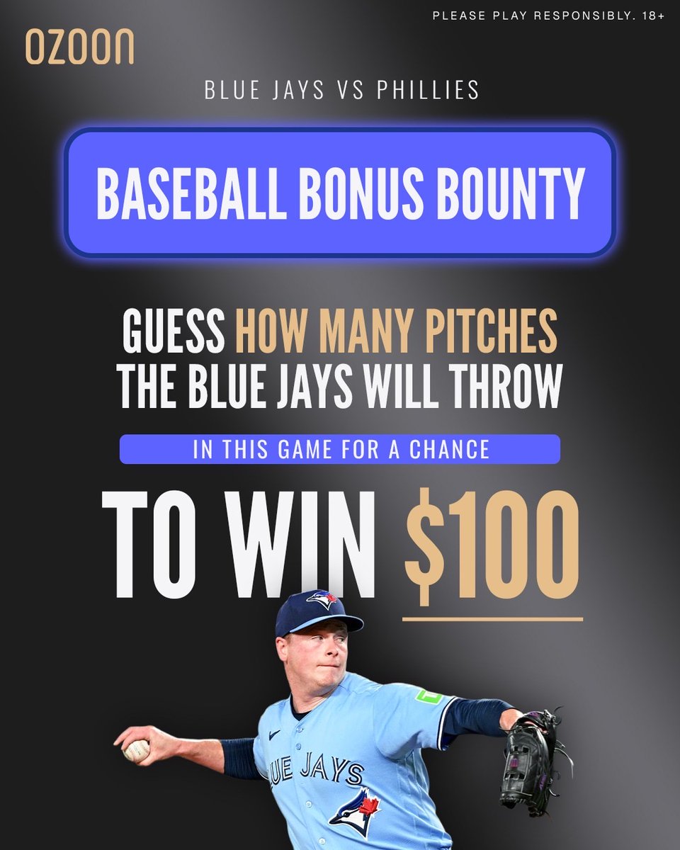 Ozoon_CA's tweet photo. How to enter ⤵️

• Follow @Ozoon_CA
• 🔁 and reply below, we’ll pick a lucky winner

#WellPlayed ➡️ https://t.co/fmrn1yfQZj

*Must enter before end of 1st inning, be 🇨🇦 and 18+ If no one guesses correct, the pot will grow by $10*

Terms and Conditions: https://t.co/aVGEE1SRJF https://t.co/4A7OuCj4uf