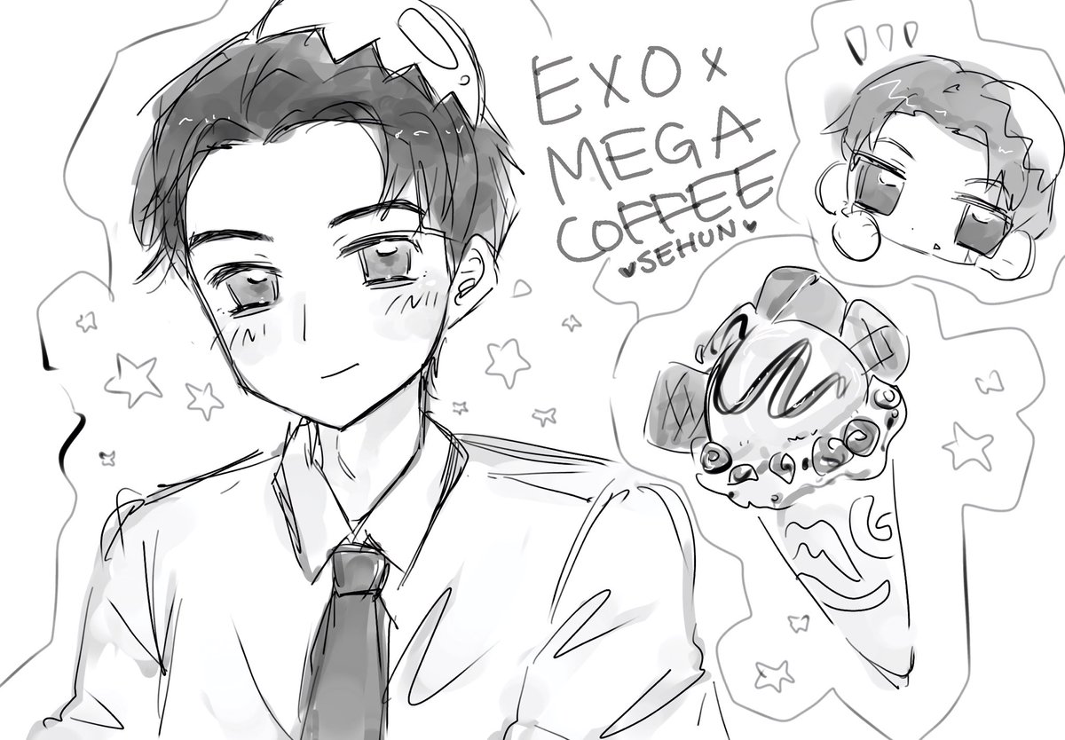 d0xy7s's tweet photo. メガコーヒー行けたの嬉しすぎたのでひさびさに絵描いた https://t.co/i1UUMWU3bs