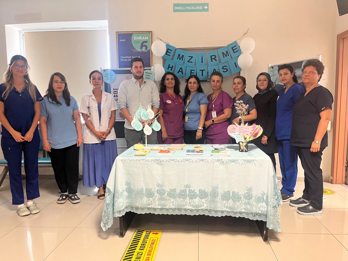 Ayvacikdevh's tweet photo. 1-7 Ağustos Dünya Emzirme Haftası kapsamında farkındalık oluşturmak amacıyla hafta boyunca ebe polkliniği ve gebe okulu önünde hastanemiz emzirme danışmanları tarafından bilgilendirme standı kuruldu.
 Ayvacık Devlet Hastanesi Başhekimliği https://t.co/q6wUqs7xl9