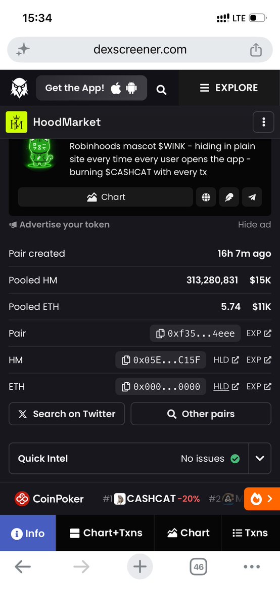 Richard48544462's tweet photo. Waiting for Hoodmarkets @HoodMarketNFTs launch on robinhood chain even turned on notifications 

Only to find out they launched 16hrs ago🥲

Well it’s a nice gem, let me get a little bag, you can too  

0x05E4EDA215FA3DA3d540d8dd381e893E9daAC15F https://t.co/q9TSAp3RTU