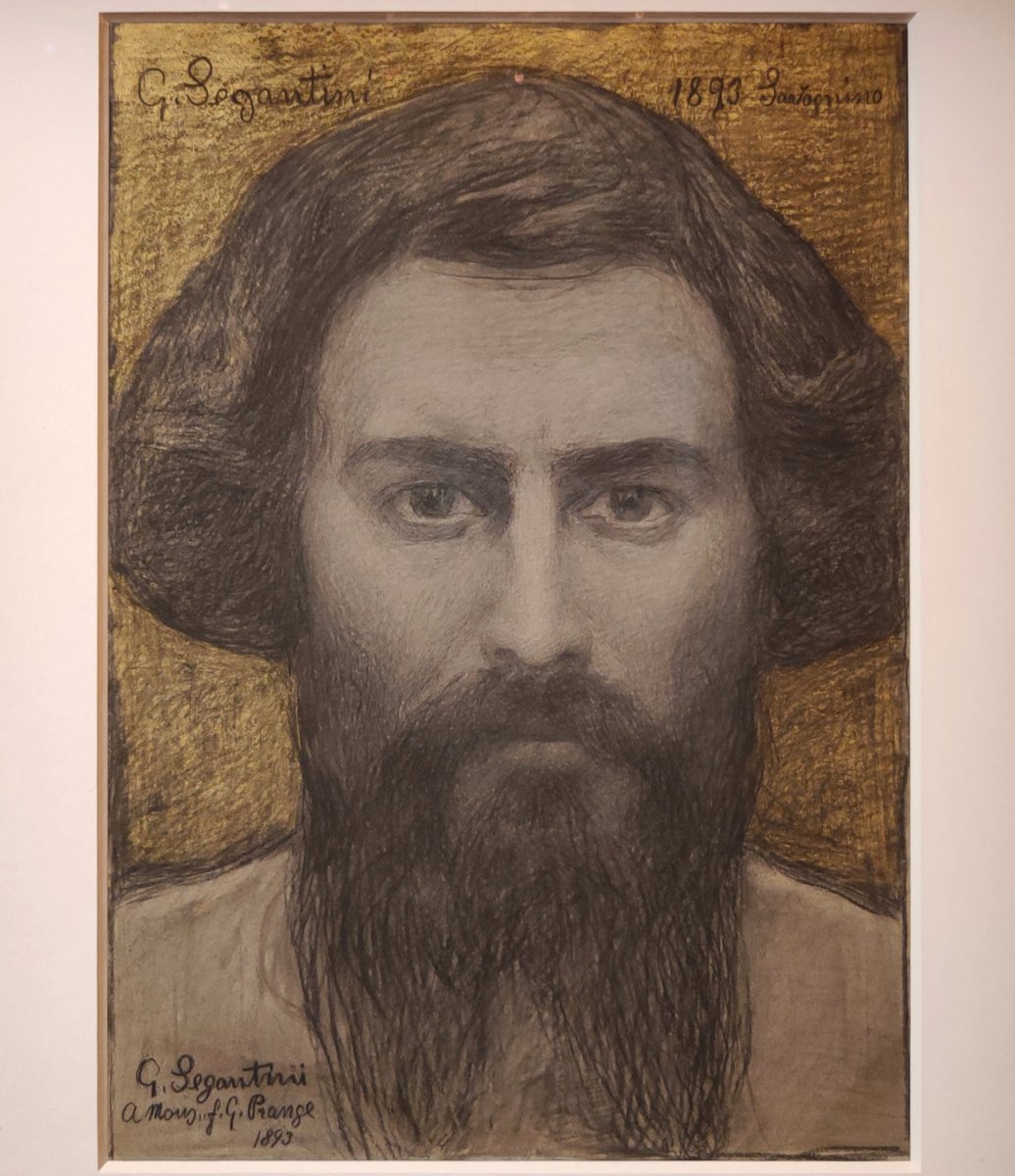 Palaumede's tweet photo. Paix lumineuse de paysages alpestres qui contraste avec les autoportraits symbolistes et inspirés à l'entrée.
- Exposition Giovanni Segantini, Marmottan https://t.co/tuUZNkAu8I