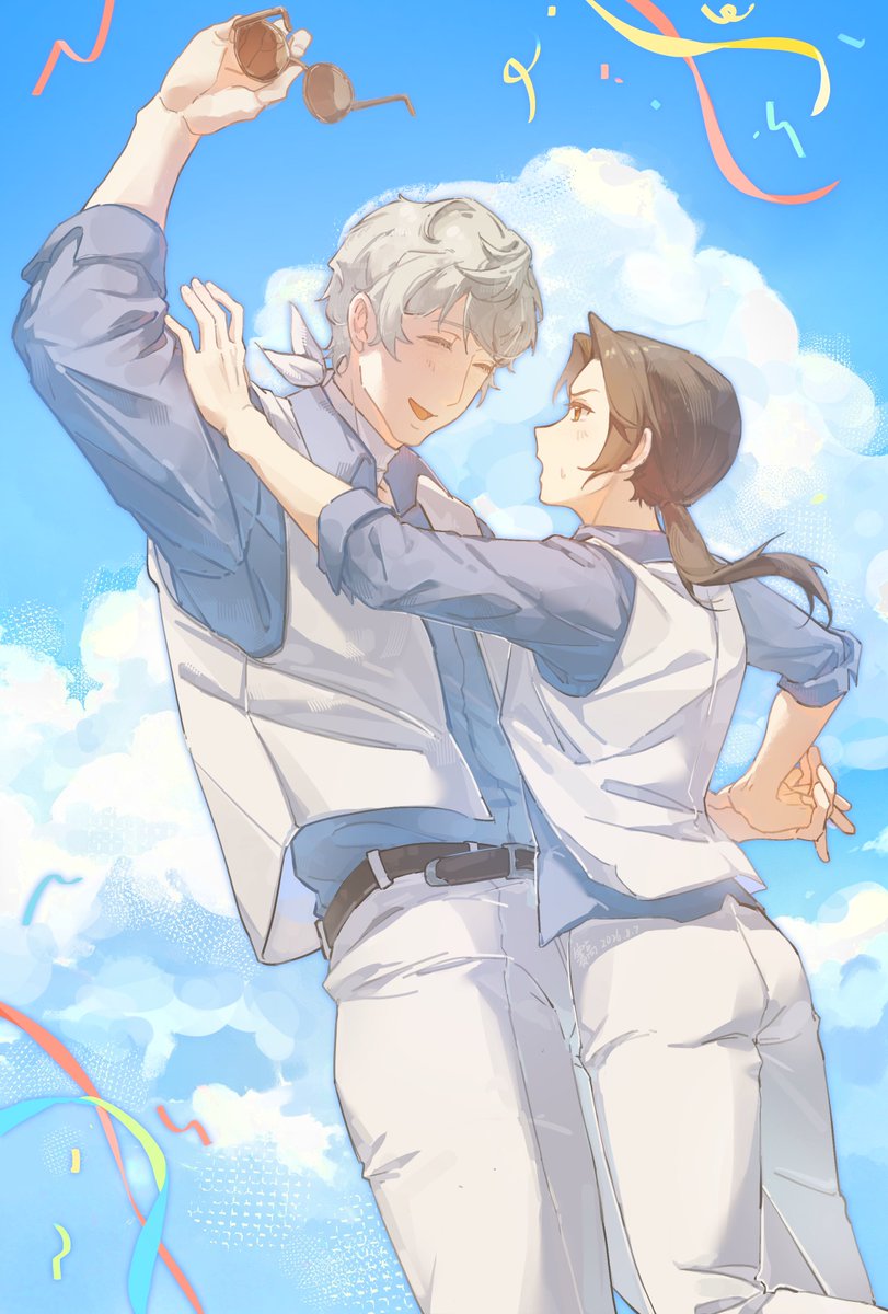 Saigaoww's tweet photo. 蓝天白云二人转！
 #露中 #rochu #APH https://t.co/QOob0SIUJM
