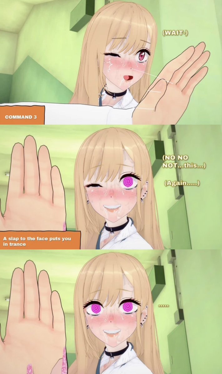 anonihypno's tweet photo. Marin’s Cosplay Time Trigger

A sequel to the first work where she is temporarily released.BUT she was given an orgasm trigger if her name is mentioned alongside all prior ones. One lucky Kohai accidentally puts her in trance…where will this go?

#koikatsu #hypno #kitagawamarin https://t.co/bC3EQxhrk8
