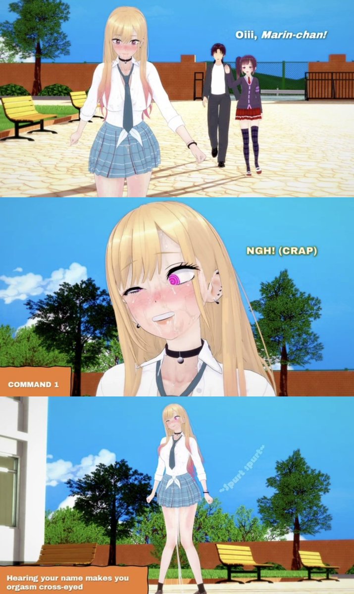 anonihypno's tweet photo. Marin’s Cosplay Time Trigger

A sequel to the first work where she is temporarily released.BUT she was given an orgasm trigger if her name is mentioned alongside all prior ones. One lucky Kohai accidentally puts her in trance…where will this go?

#koikatsu #hypno #kitagawamarin https://t.co/bC3EQxhrk8