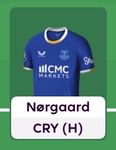ThePigeon147's tweet photo. #fpl #fplcommunity is Nørgaard the best 5mil pick out there. 

I feel he was priced at 5 mil because fpl saw him as an Arsenal dud who won’t get any minutes but since his transfer to Everton and considering Garner being sidelined to start the season too, should be good enabler https://t.co/jkRNAaMQpx