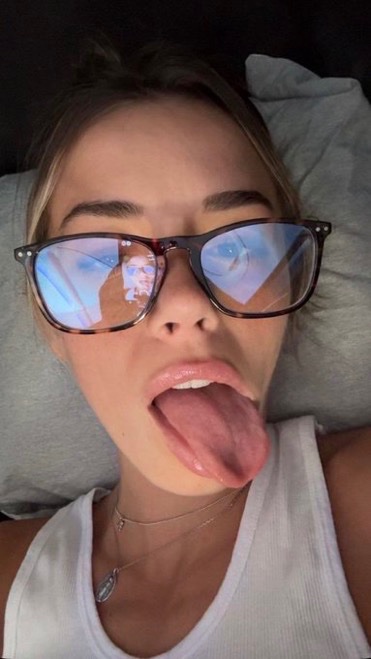 picsaesthe's tweet photo. Glasses on, tongue out, chaos activated. https://t.co/93VcIxfux2