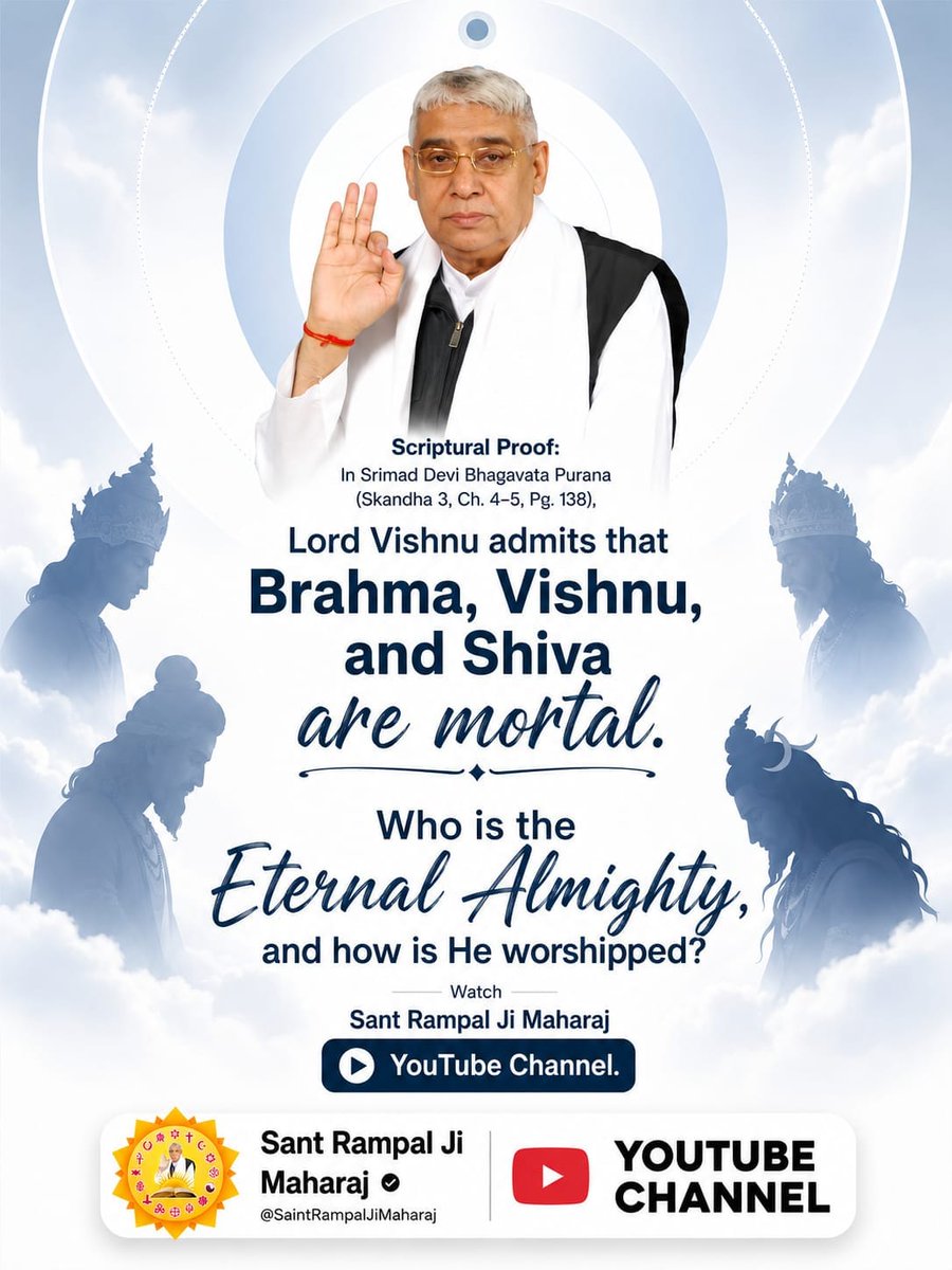 uc9020's tweet photo. #शिवजी_की_सत_साधना_करो
Lord Shiva too experiences birth and death, a fact substantiated in Shrimad Devi Bhagwat, Skandh 3, Chapters 4-5
Gudda Guddi ka Khel Band Karo https://t.co/0qIvFcmHtS