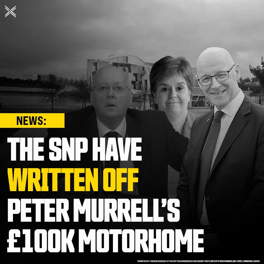 ScotTories's tweet photo. The SNP’s latest accounts show the £100,000 motorhome written off and £60,000 still owed to Murrell.

It’s time for a FULL inquiry into SNP finances 👉https://t.co/TQdot7nBpJ https://t.co/dlZJO9zKy0