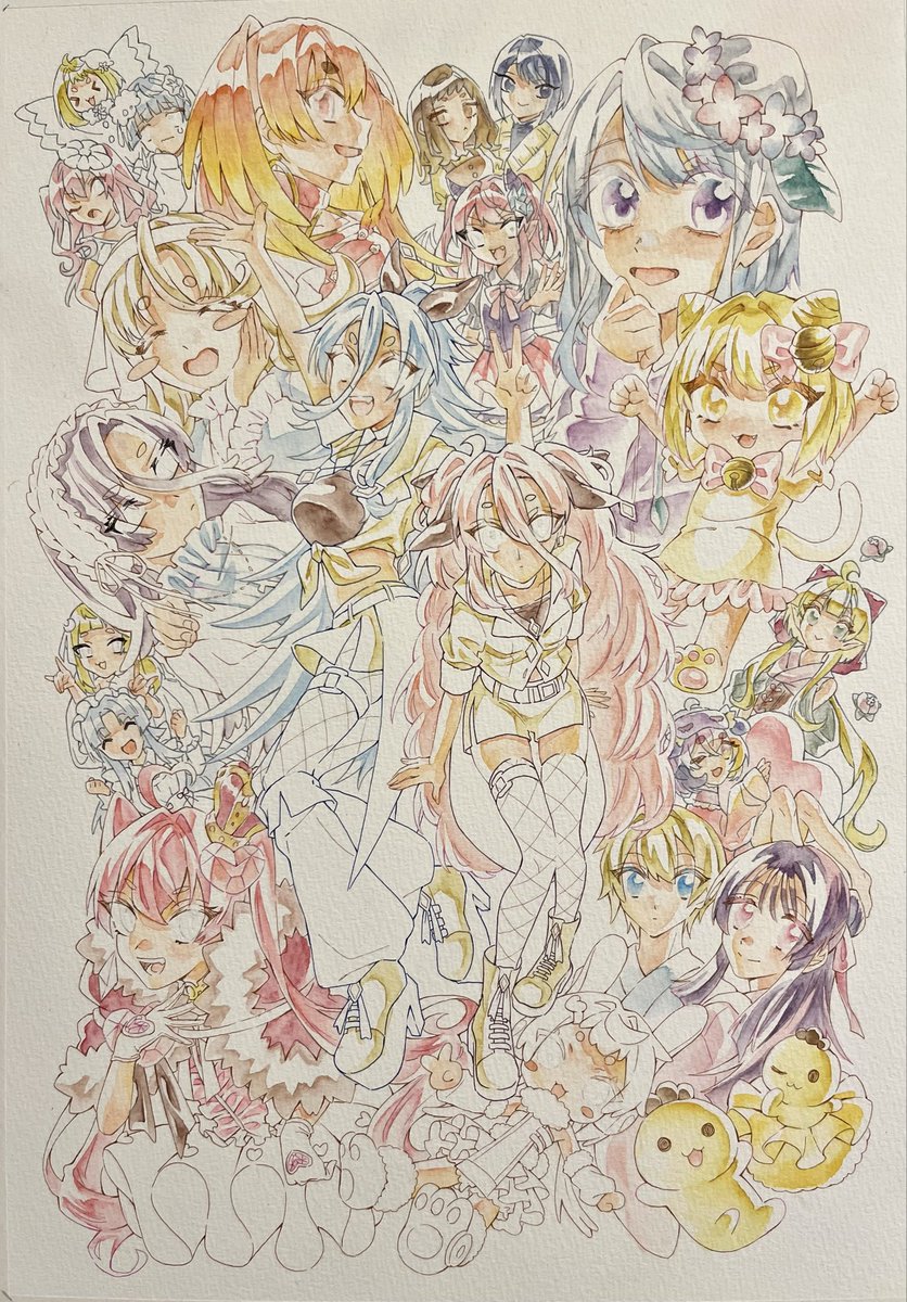 aizome_ran's tweet photo. 15時間以上描いてこれ
完成が見えないですわ😌
#wip #水彩画　#イラスト https://t.co/N7twlroU0S