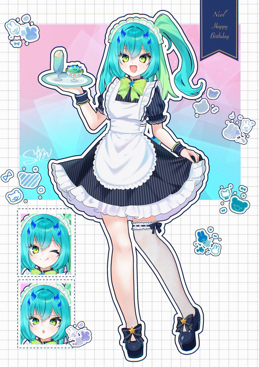sinkun__ill's tweet photo. ねおるちゃんお誕生日おめでとうございます💚️🩵
 #ねおるのえ  #竜輝ねおる https://t.co/HUEBViqWzp