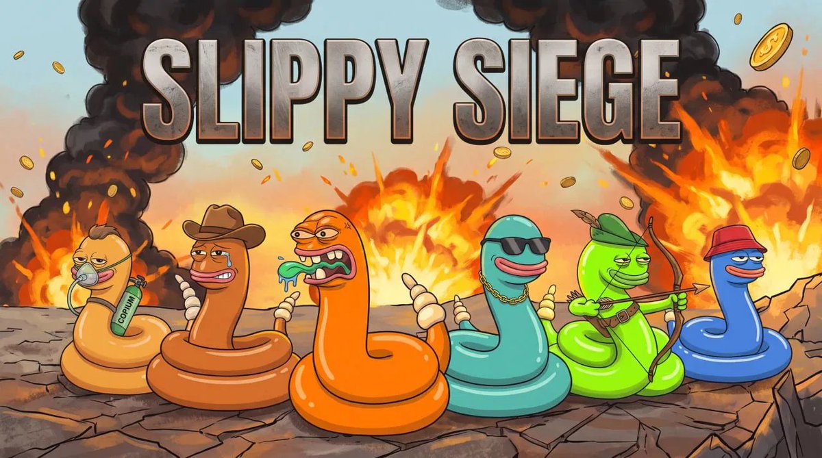 Slippyclub's tweet photo. slippy siege competition returns.

monday, aug 10. 2pm cet. 
$100 in slippy for 3 survivors each.

no arms required.

the others will be there. they always are. 

gsss.

https://t.co/MZe7egYMmH https://t.co/uS6Wh8leMa