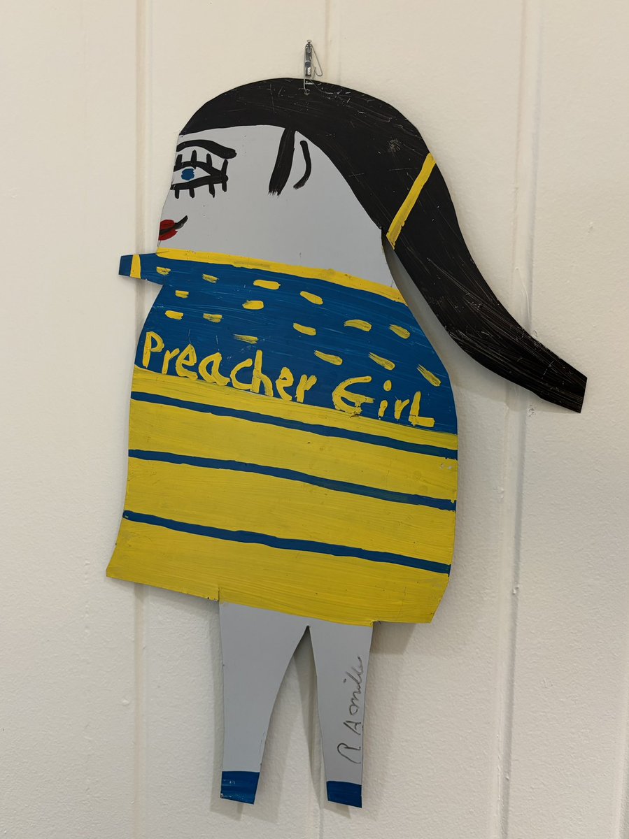 StMarksPville's tweet photo. Folk art in our new Canon, the Rev. Katie Pearson’s, office. A reminder of something we celebrate: God calls all people to proclaim the Good News. Women preach. Women teach. Women lead. We are grateful for the gifts they bring to Christ’s Church. #ComeAndSee @DioAlaNews https://t.co/18c2uFmTcu