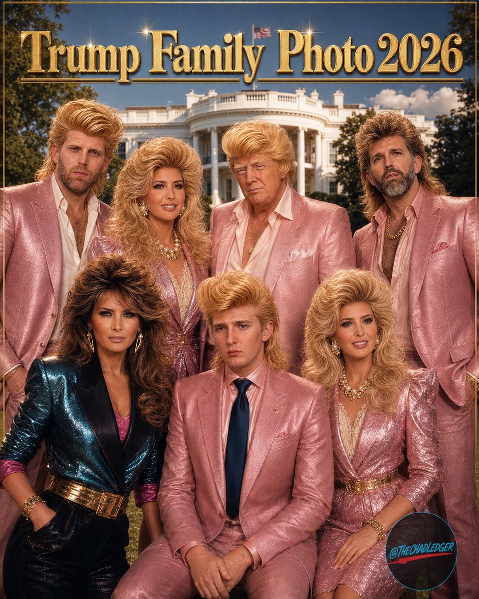 TheChadLedger's tweet photo. Trump Family Photo 2026 🇺🇸 https://t.co/qYkwJgu4Hp