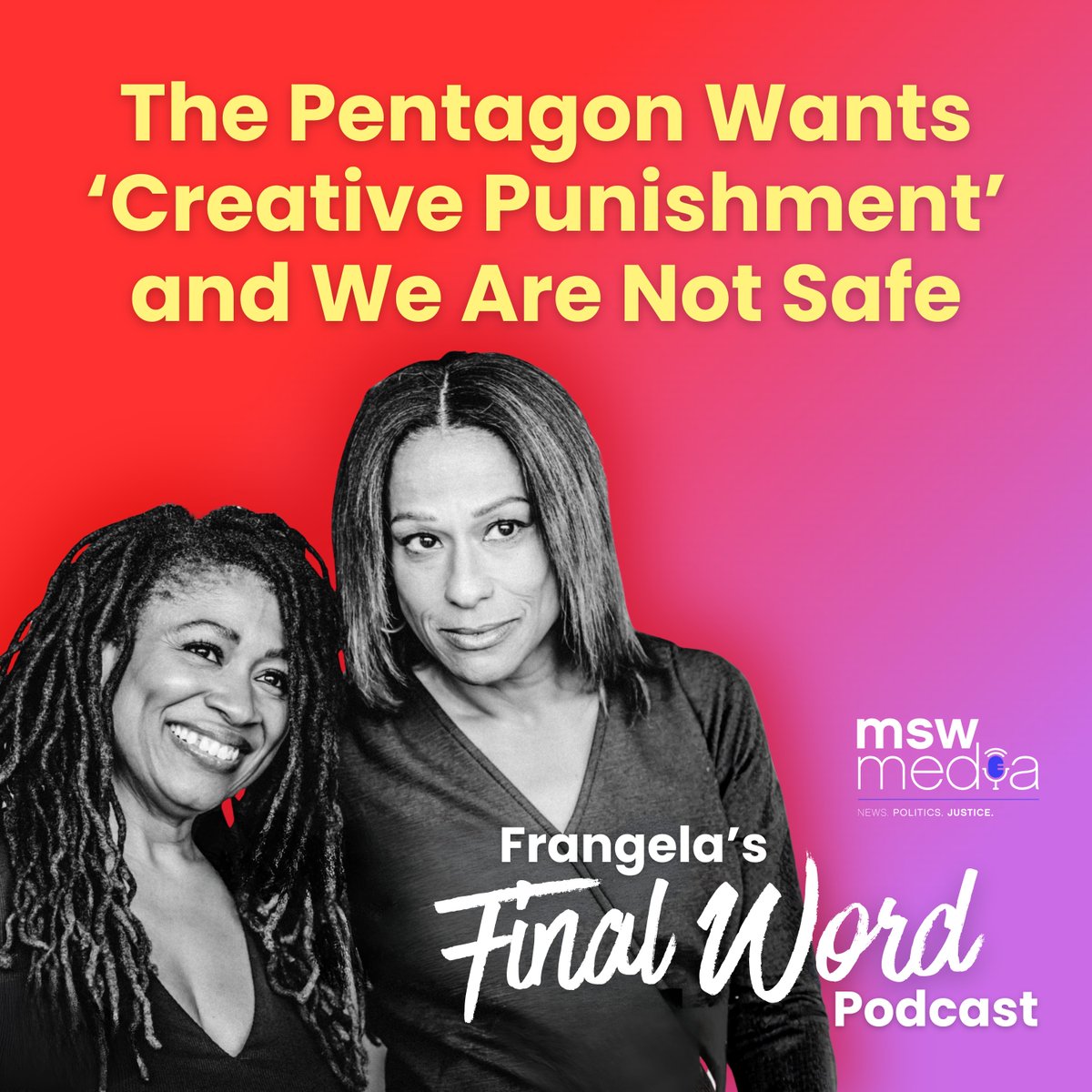 mswmediapods's tweet photo. Todd Blanche, Trump's financial fallout, and the week's wildest political and tech headlines.

#TheFinalWord podcast with @frangeladuo  #MSWMedia

Like, share &amp; follow: https://t.co/XgaOoRcU3P https://t.co/S6vlbrDPAI
