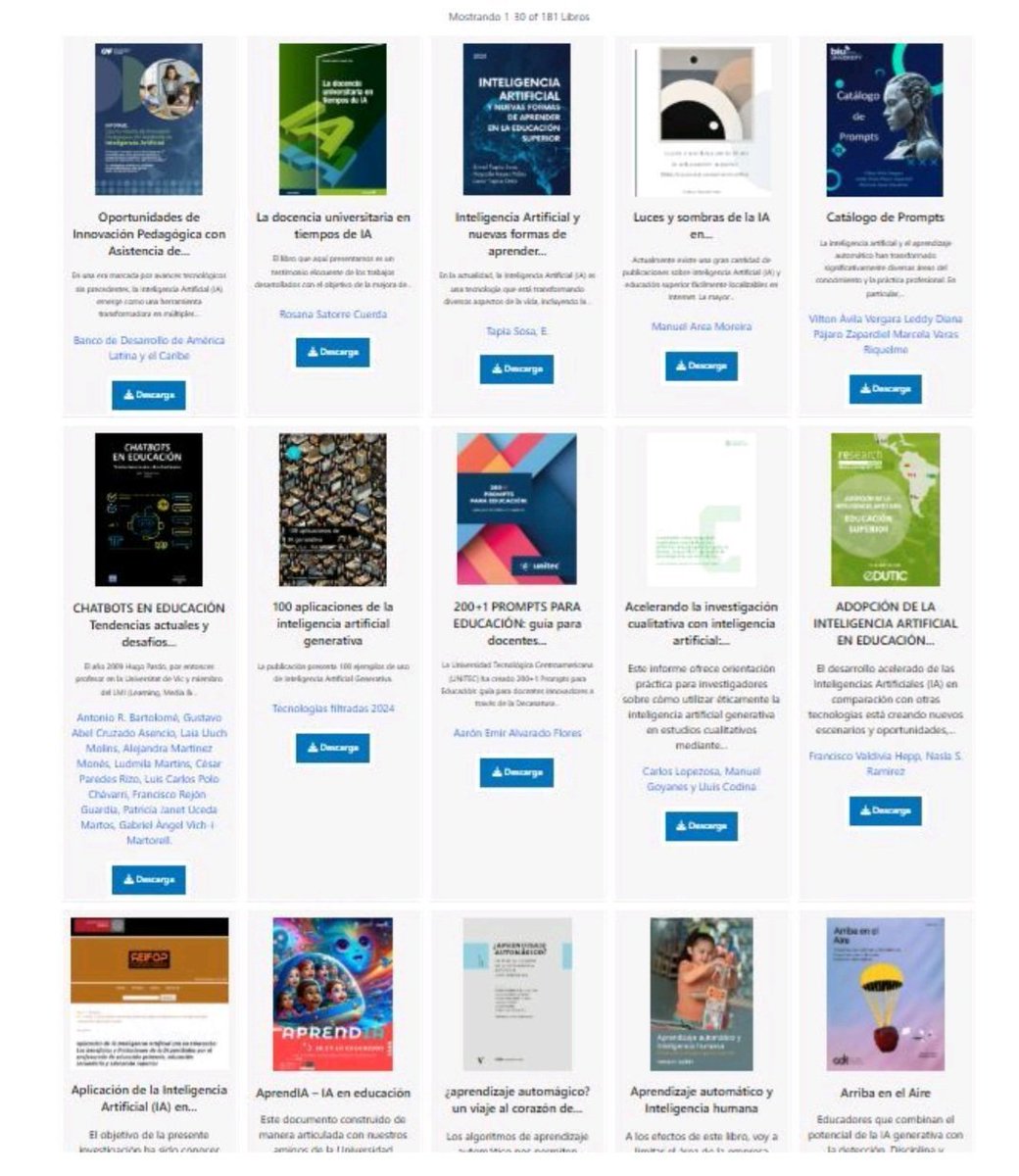 juangaleanorey's tweet photo. 305 libros  gratuitos  para mejorar conocimientos en Inteligencia Artificial 👇
https://t.co/BGTXT361ez https://t.co/P77yj8AVau