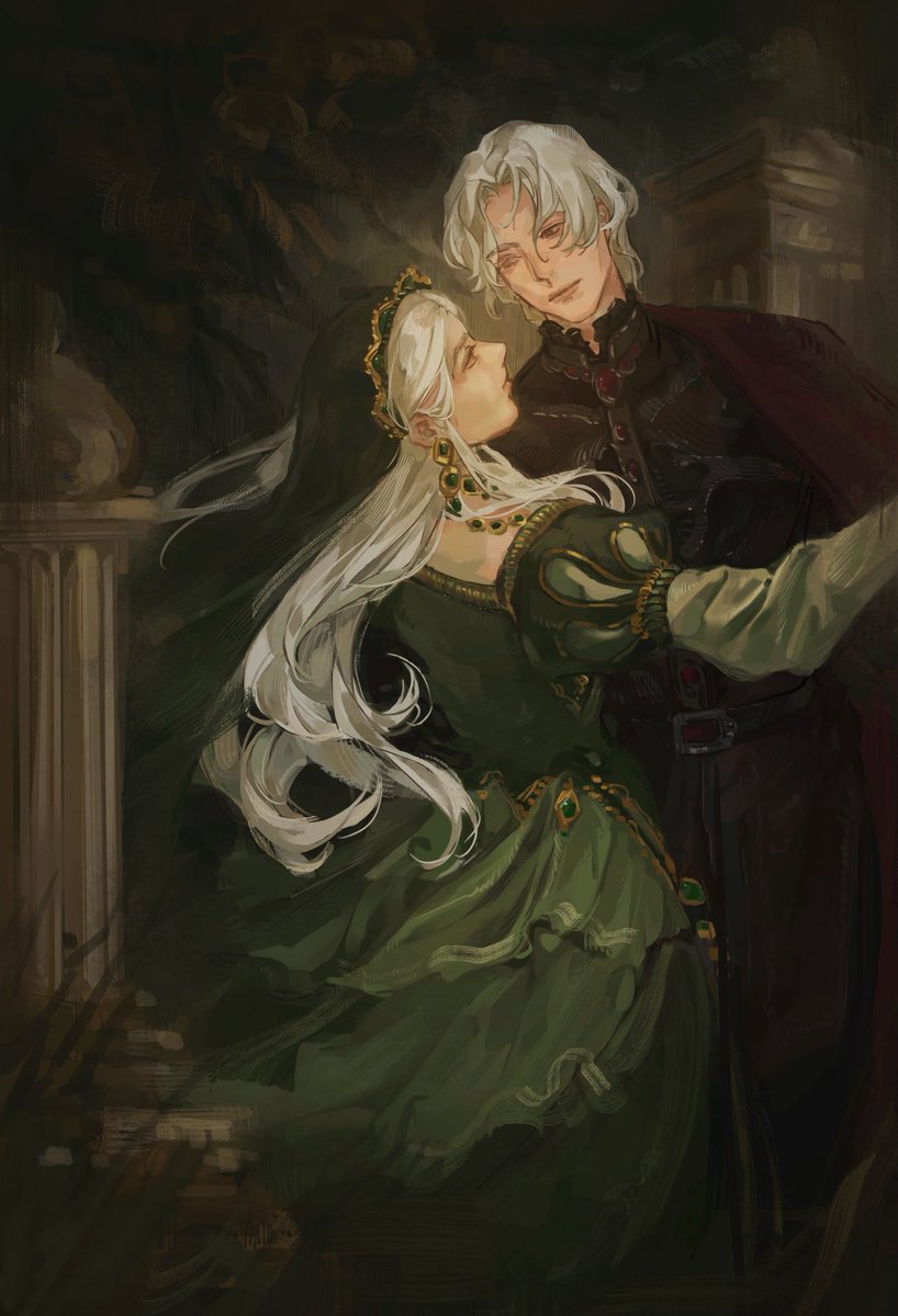 Nyxara_xx's tweet photo. King Aegon III and Queen Jaehaera Targaryen #hotd https://t.co/nwYI68B4Jv