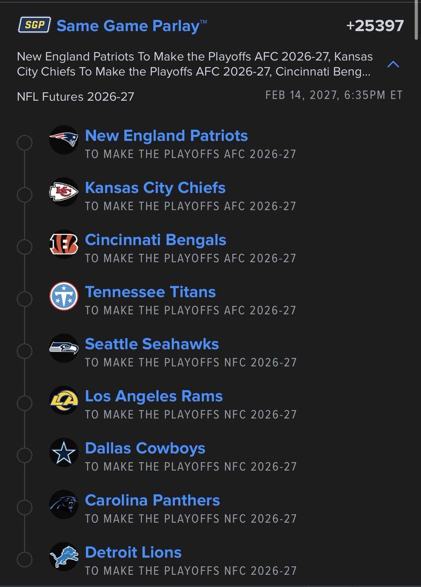 ChrisGarcia2424's tweet photo. Last year i took BEARS ya laughed this season it’s the TITANS 😬 https://t.co/FWSkYiK4ly