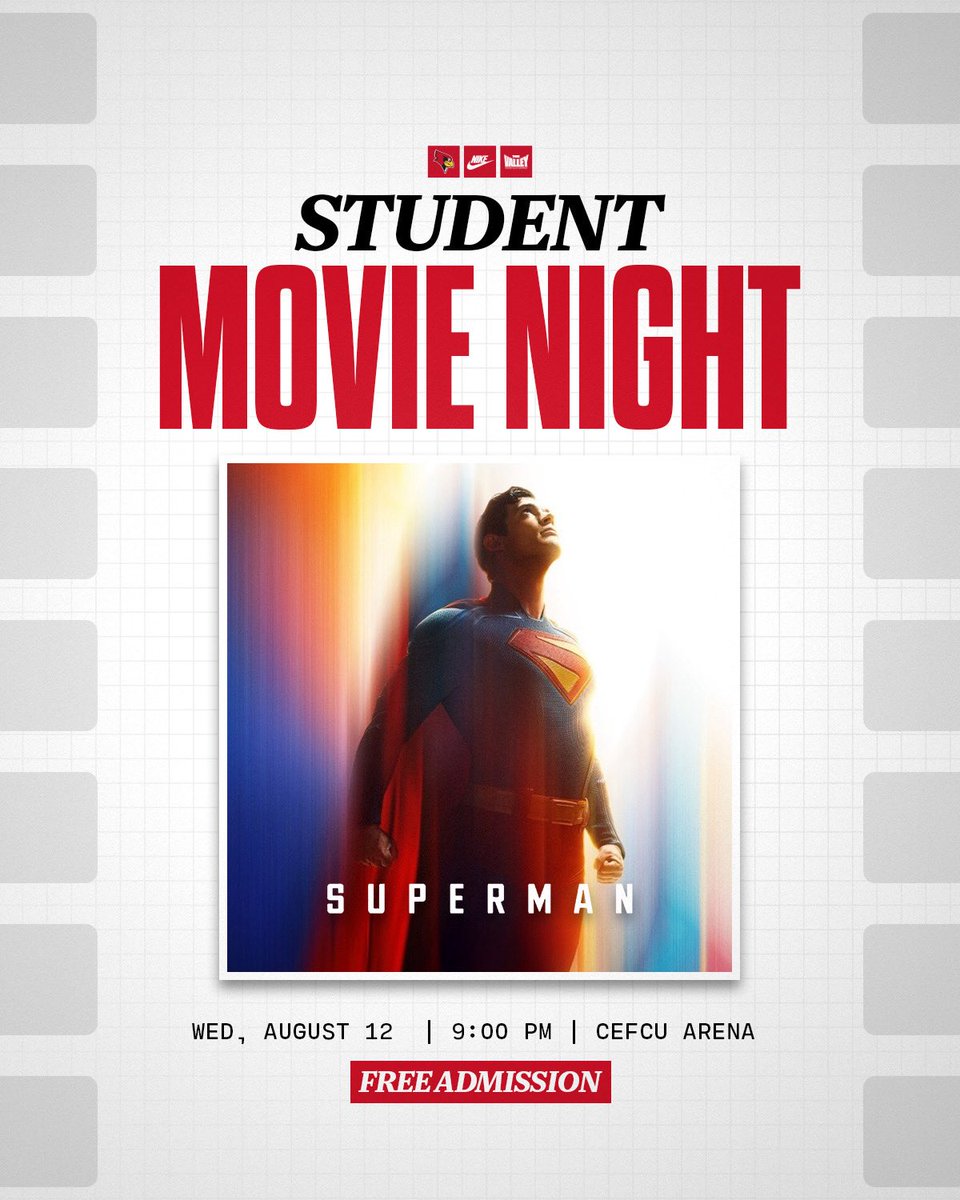 RedAlertISU's tweet photo. Student Movie Night is back Wednesday, August 12‼️

Free admission with doors opening at 8:30 PM https://t.co/6N45XFWUQP