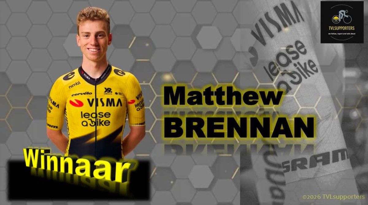 TVL_supporters's tweet photo. ๐ช๐ธ#VueltaBurgos | #TVLSupdate
Matthew Brennan wint na een hele knappe sprint etappe 4! De tweede zege voor de jonge Brit! ๐๐ป๐
#SamenWinnen | #YellowBees | #BeyondVictories https://t.co/i0WjU0UqSQ