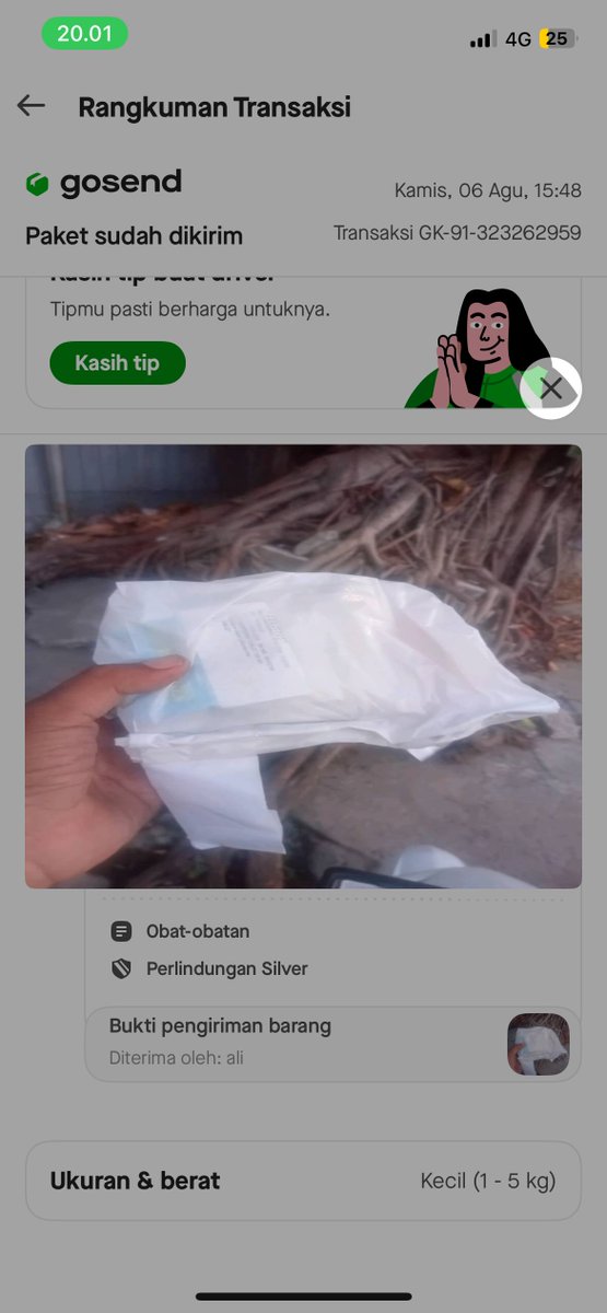 Randommikir's tweet photo. warga X, plis bantuin banget yang kenal sama driver ini tolong banget hubungi aku. aku pesen gosend untuk ambil obat mamaku yang dimana itu obat stroke😭🥹 diaplikasi sudah diterima, tapi nyatanya orang rumah belum terima, udah tanya ke orang sekitar gaada yg terima juga. udah lapor ke gojek tapi jujur responnya lama bgt😭 jujur kalo ini bukan obat gapapa deh pak saya ikhlas🥹

guys sudah clear case driver ini, makasih banyak kalian udah bantu up. dan bapaknya udah anterin obatnya sampe dirumah aku, huft jadi gatega tapi bapaknya baik, jangan di doain yang buruk2 yaaa. makasih buat semuanya kalian keren🥰

cc dianaalviaa