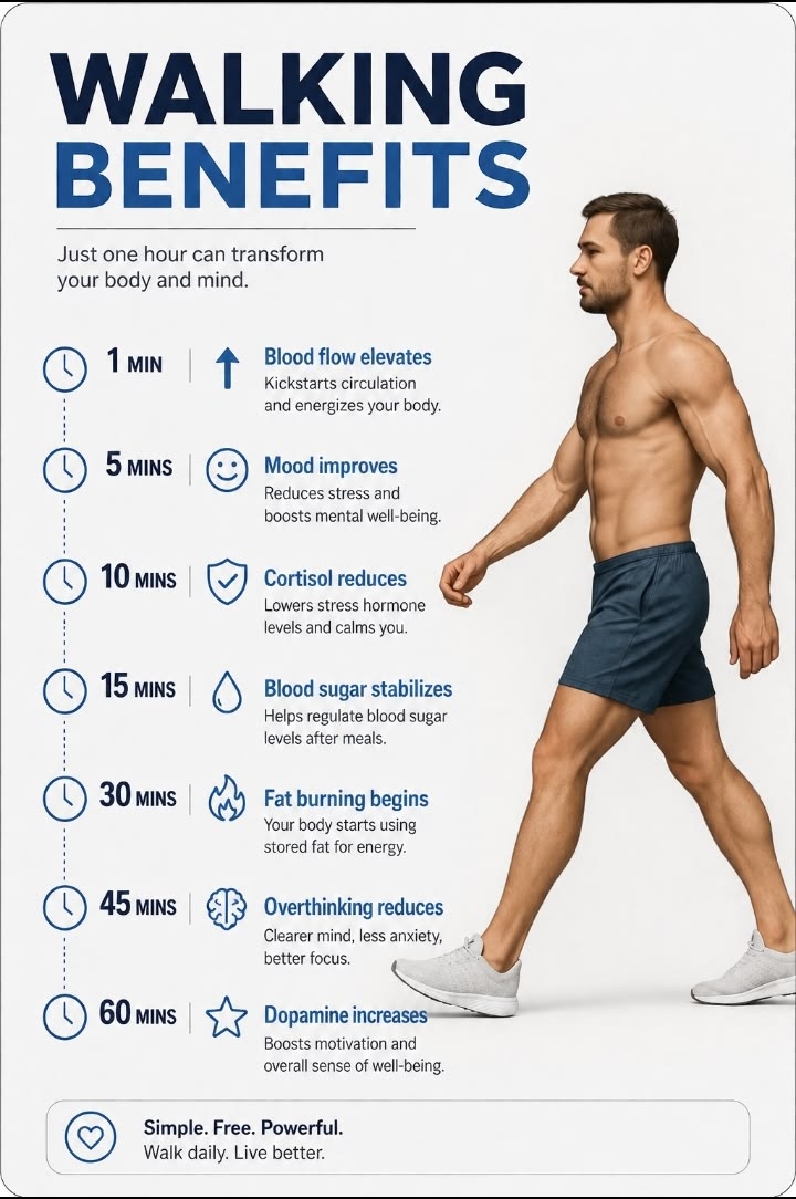 _fitnesshub's tweet photo. Benefits of walking daily https://t.co/lbWuH24h2I