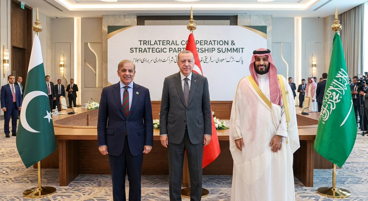 GlobalDefence_1's tweet photo. پاکستان، ترکیہ اور سعودی عرب کے درمیان طے پانے والا یہ معاہدہ مکہ مشترکہ دفاعی معاہدہ (Makkah Joint Defence Agreement) کہلاتا ہے۔
معاہدے کی اہم خصوصیات
دستخط کنندگان: پاکستان کے وزیر اعظم شہباز شریف، سعودی عرب کے ولی عہد محمد بن سلمان، اور ترکیہ کے صدر رجب طیب اردوان۔ https://t.co/zPh3ouFuL9