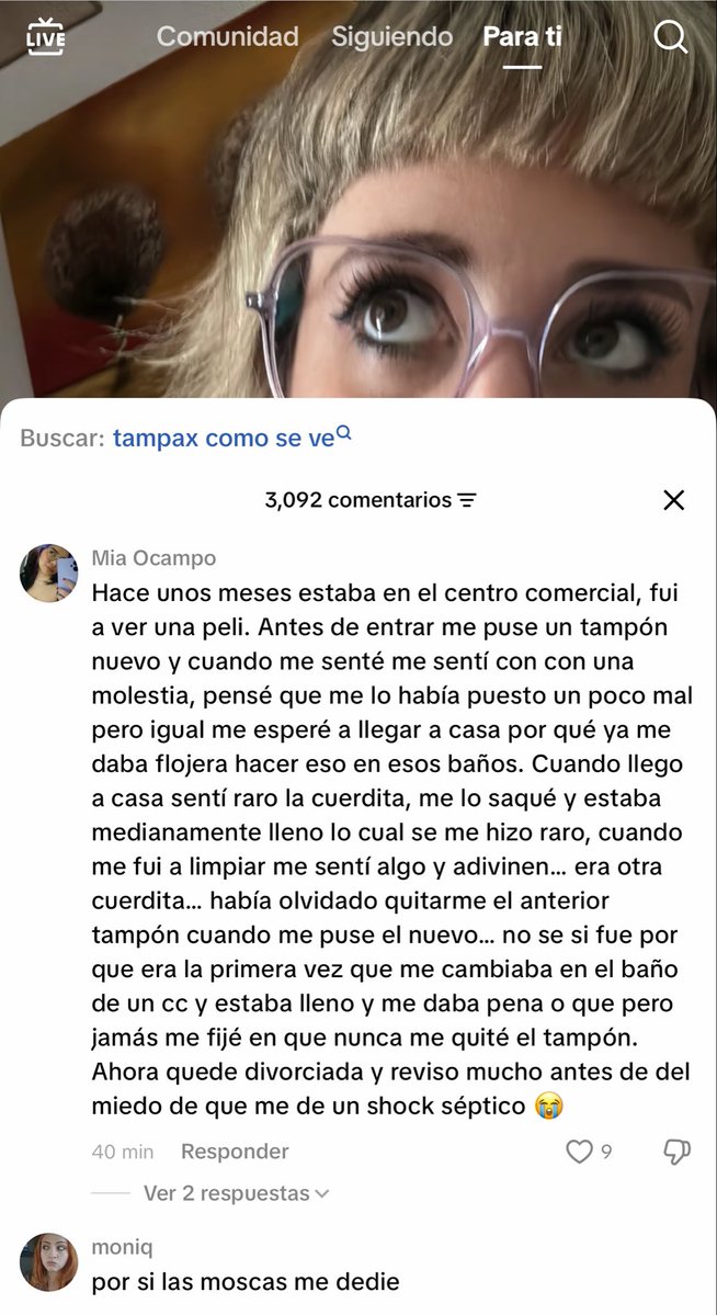 redmaxine26's tweet photo. ¿Cómo se les puede olvidar un tampón o una copa menstrual por tanto tiempo PUESTO?🫩🫩😩 https://t.co/j4sQrLNans