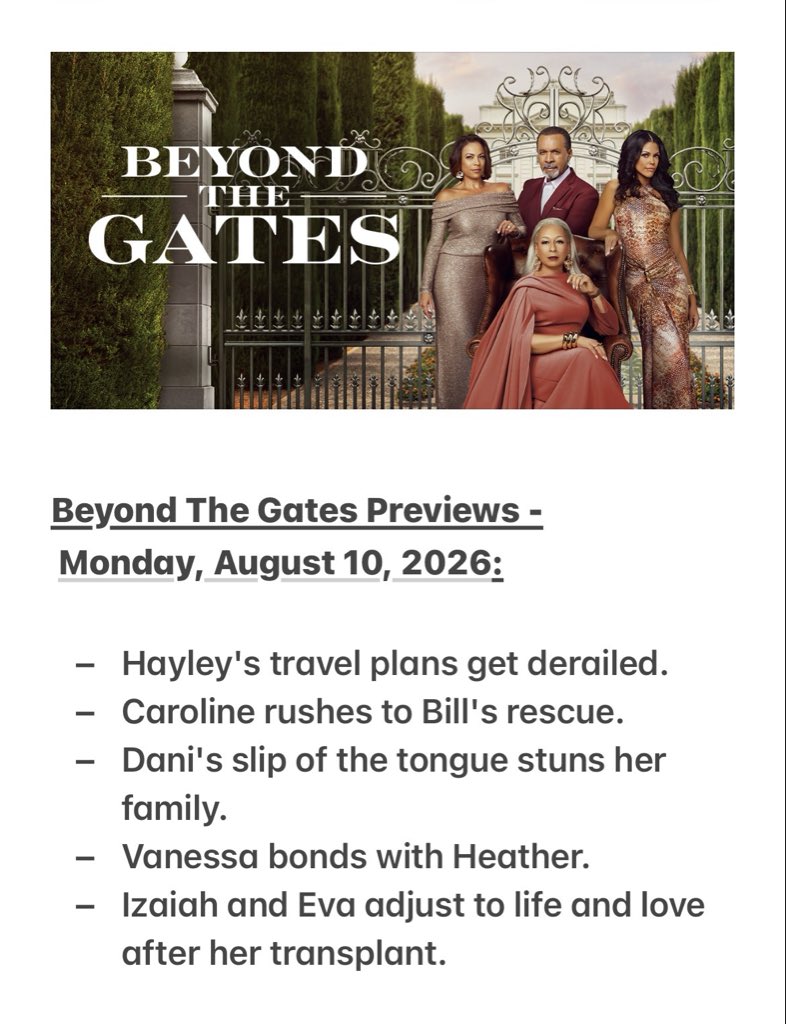 niki_smith1's tweet photo. COMING UP next week on Beyond the Gates
💛🏝️😎 August 10th - 14th 😎🏝️💛
🚨🚨 SPOILERS INCLUDED 🚨🚨
#BeyondTheGates #BTG #Previews #Spoilers https://t.co/pQz2VhmkL1
