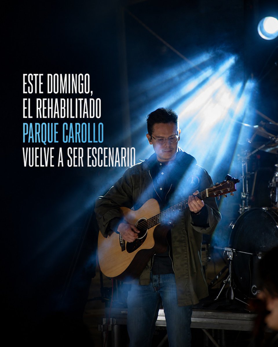 ObrasQuito's tweet photo. ❤️🌳🎶 #EspacioPúblico | Quito también vibra con la música ecuatoriana❤️🌳🎶

El rehabilitado #ParqueCarollo se transformó en escenario para celebrar nuestro talento. El @municipiquito y @EPICENTROarte unieron esfuerzos para llevar nuevas experiencias culturales a la ciudad y convertir sus áreas verdes en puntos de encuentro, creación y emoción.

Este domingo 9 de agosto estrenamos nuevo tema “Basta Con Que Estés”, interpretada por Riccardo Perotti.

Este es solo el comienzo. Míralo en el canal de YouTube de Epicentro Arte y descubre una nueva forma de vivir Quito. ❤️💙

MÁS INFO EN EL LINK DE NUESTRA BIO ↗️
Fotos: Equipo Epicentro arte / Lucas Salaun