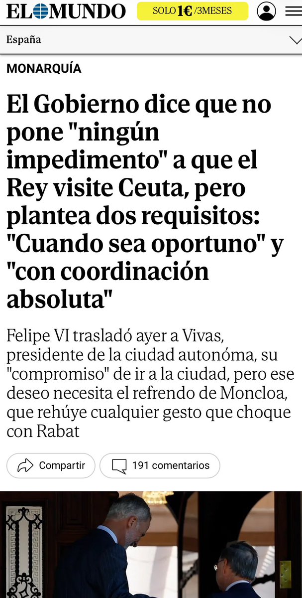 Rafaelarenasgar's tweet photo. La presencia del Rey en cualquier parte de España es, por definición, oportuna en cualquier momento.
No entender esto supone no entender algunos de los principios estructurales de nuestra Constitución.

https://t.co/nlDyBn5mYO https://t.co/TMZgx1m9o4
