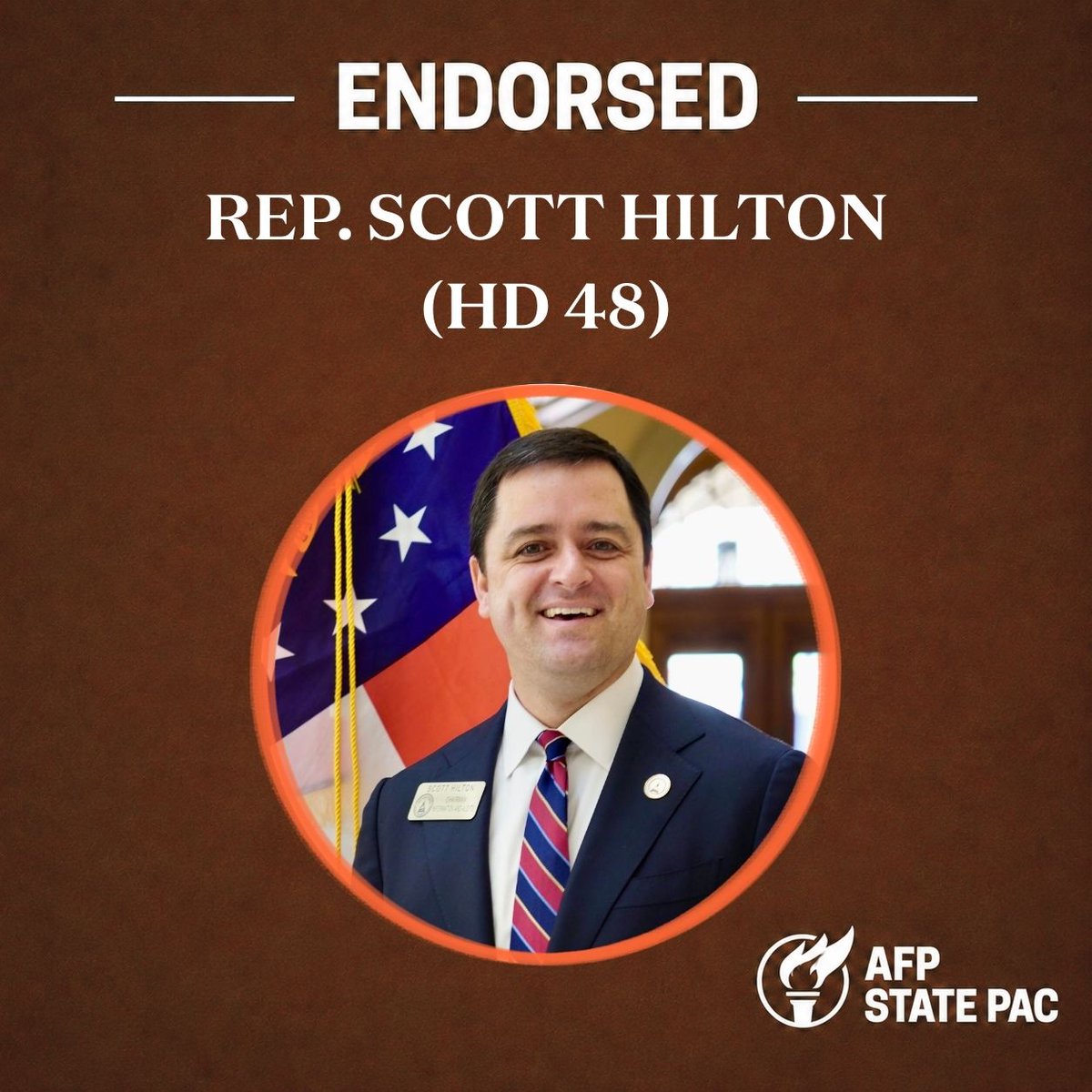 AFPGeorgia's tweet photo. We are proud to announce AFP State PAC's endorsement for Rep. Scott Hilton (@ScottHiltonGA) for HD48!

Throughout his time in the state legislature, Rep. Hilton has championed regulatory reform and a friendly environment for job creators. He is also a leader on education, having carried several education bills as a member of the House Education Committee.