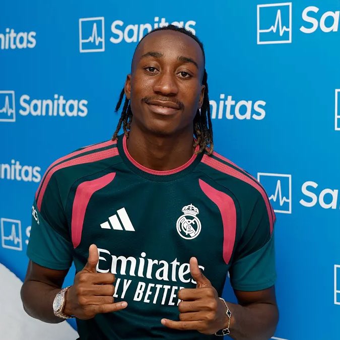 FabrizioRomano's tweet photo. ⚪️👑 Yan Diomande: “My favorite Real Madrid player ever? Cristiano Ronaldo”. https://t.co/fTryvvhmfe