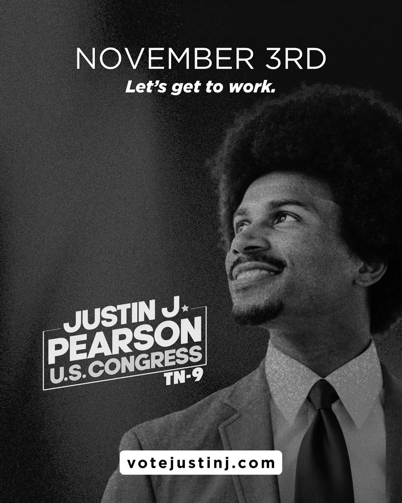 Justinjpearson's tweet photo. Last night's win belongs to all of us. We have 88 days until the General Election. I’m running for Congress because TN-09 deserves a leader accountable to everyday people, not a politician bought by billionaires and big corporations.

Let’s get to work. https://t.co/Jw6cdpySkI https://t.co/ESoI6AyUa3