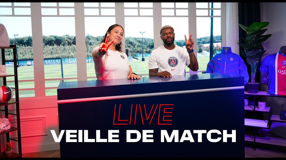 PSG_inside's tweet photo. 📺 Charlotte et David vous donnent rendez-vous à partir de 17h pour un live spécial veille de match ! 

➡️ https://t.co/EoeFHhAddg https://t.co/miP65zJvCU