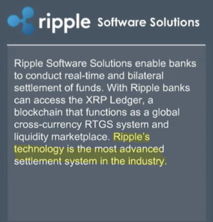 ryanscryptcod's tweet photo. ‼️RIPPLE’S TECHNOLOGY IS THE MOST ADVANCED SETTLEMENT SYSTEM IN THE INDUSTRY‼️

Documented below.📝👇 https://t.co/FLl3jn3epF