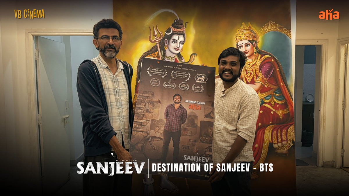 nakkaanil8's tweet photo. A special milestone for #Sanjeev! ❤️

After an incredible festival journey, #Sanjeev is coming soon on @ahavideoIN.

Grateful to @sekharkammula garu for unveiling our OTT destination and to @BalabommalaSri garu  &amp; #TeamAhaVideoIN for believing in independent Telugu cinema. https://t.co/2v9YhyhsyT